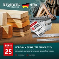 Bandsägeblätter gehärtete Zahnspitzen