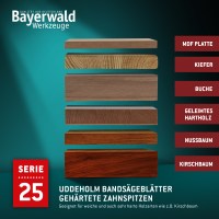 Bandsägeblätter gehärtete Zahnspitzen